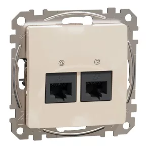   Schneider Electric Sedna Design & Elements - SDD112452 - 2 prize RJ45 Cat5e UTP, bej