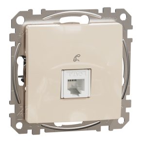   Schneider Electric Sedna Design & Elements - SDD112491 - 1 priză RJ11, bej
