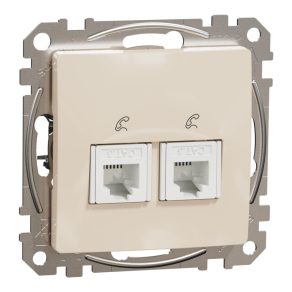   Schneider Electric Sedna Design & Elements - SDD112492 - 2 prize RJ11, bej