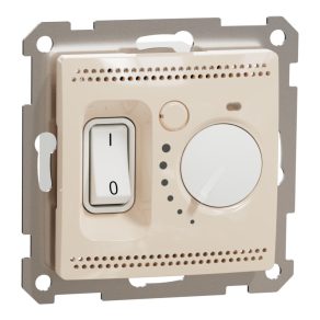   Schneider Electric Sedna Design & Elements - SDD112507 - Termostat de cameră pentru încălzire prin pardoseală, 10 A, bej