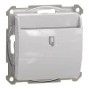 Schneider Electric Sedna Design & Elements - SDD113121E - Întrerupător cu placă cu temporizare, racordare cu șuruburi, 8 A, aluminiu