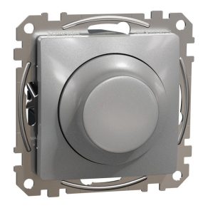   Schneider Electric Sedna Design & Elements - SDD113501 - Dimmer, rezistiv/capacitiv, 3-200VA, aluminiu