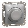 Schneider Electric Sedna Design & Elements - SDD113502 - Dimmer LED, universal, 5-200 VA, conectabil la întrerupător, aluminiu