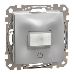   Schneider Electric Sedna Design & Elements - SDD113504 - Senzor de mișcare, buton, 160°, 10A, aluminiu