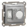 Schneider Electric Sedna Design & Elements - SDD113507 - Termostat de cameră pentru încălzire prin pardoseală, 10 A, aluminiu
