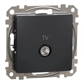   Schneider Electric Sedna Design & Elements - SDD114474 - Priză TV, cu trecere, 7 dB, antracit