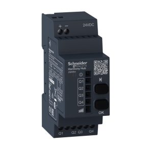   Unitate receptoare configurabilă Schneider Harmony, 4 ieșiri PNP, bistabilă, 24 VCC ZBRRH