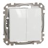 Schneider Electric Sedna Design & Elements - SDD111118 - Buton dublu, conexiune cu arc, 10 A, alb