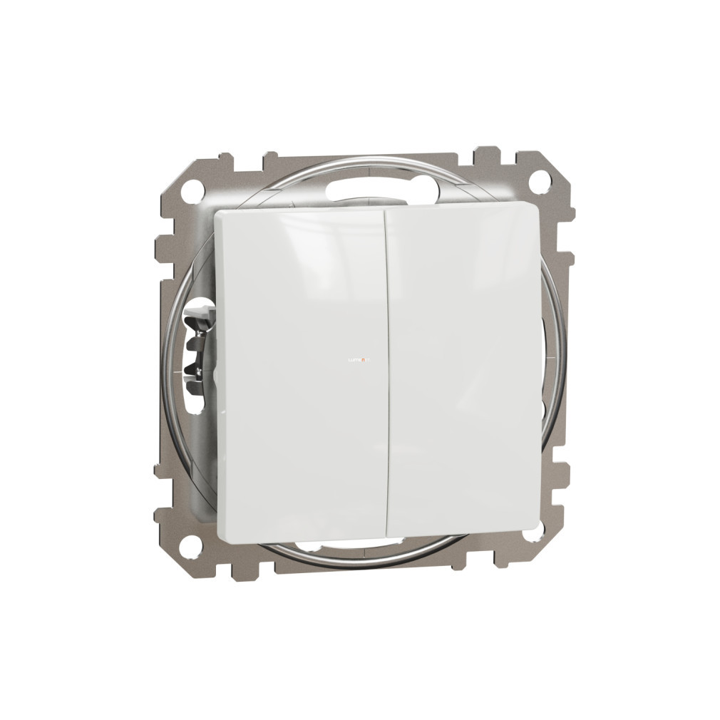Schneider Sedna dublu pulsatoriu, cu arc, 10A, alb (SDD111118)