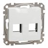 Schneider Electric Sedna Design & Elements - SDD111442C - Adaptor 2xRJ45, pentru inserții AMP-Tyco, alb