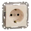 Schneider Electric Sedna Design & Elements - SDD112021 - Priză dublă cu protecție de siguranță, conectare cu șuruburi, 16 A, bej