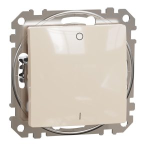   Schneider Electric Sedna Design & Elements - SDD112102 - Întrerupător bipolar, conexiune cu arc, 10AX, (102), bej