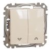 Schneider Electric Sedna Design & Elements - SDD112104 - Întrerupător pentru rulouri, conexiune cu arc, 10AX, bej