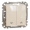 Schneider Electric Sedna Design & Elements - SDD112114 - Întrerupător pentru rulouri, conexiune cu arc, 10AX, bej