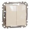 Schneider Electric Sedna Design & Elements - SDD112118 - Buton dublu, conexiune cu arc, 10 A, bej