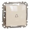 Schneider Electric Sedna Design & Elements - SDD112131 - Buton sonerie unipolar, conexiune cu arc, 10 A, bej