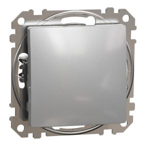   Schneider Electric Sedna Design & Elements - SDD113101 - Întrerupător unipolar, conexiune cu arc, 10AX, (101), aluminiu