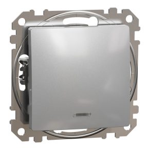   Schneider Electric Sedna Design & Elements - SDD113101N - Întrerupător unipolar, EF, 10AX, aluminiu