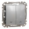 Schneider Electric Sedna Design & Elements - SDD113114 - Comutator pentru rulouri, conexiune cu arc, 10AX, aluminiu