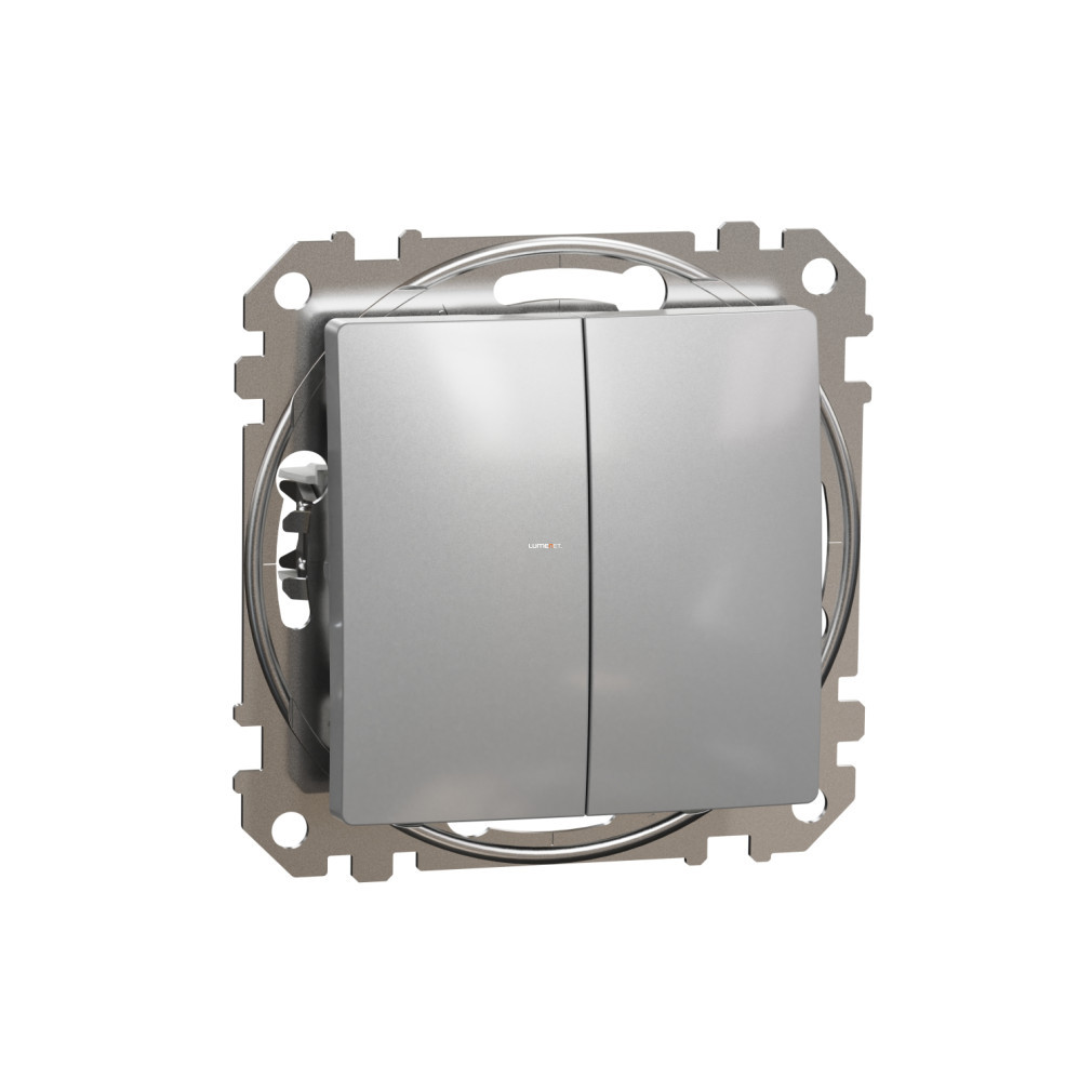 Schneider Sedna dublu pulsatoriu, cu arc, 10A, aluminiu (SDD113118)