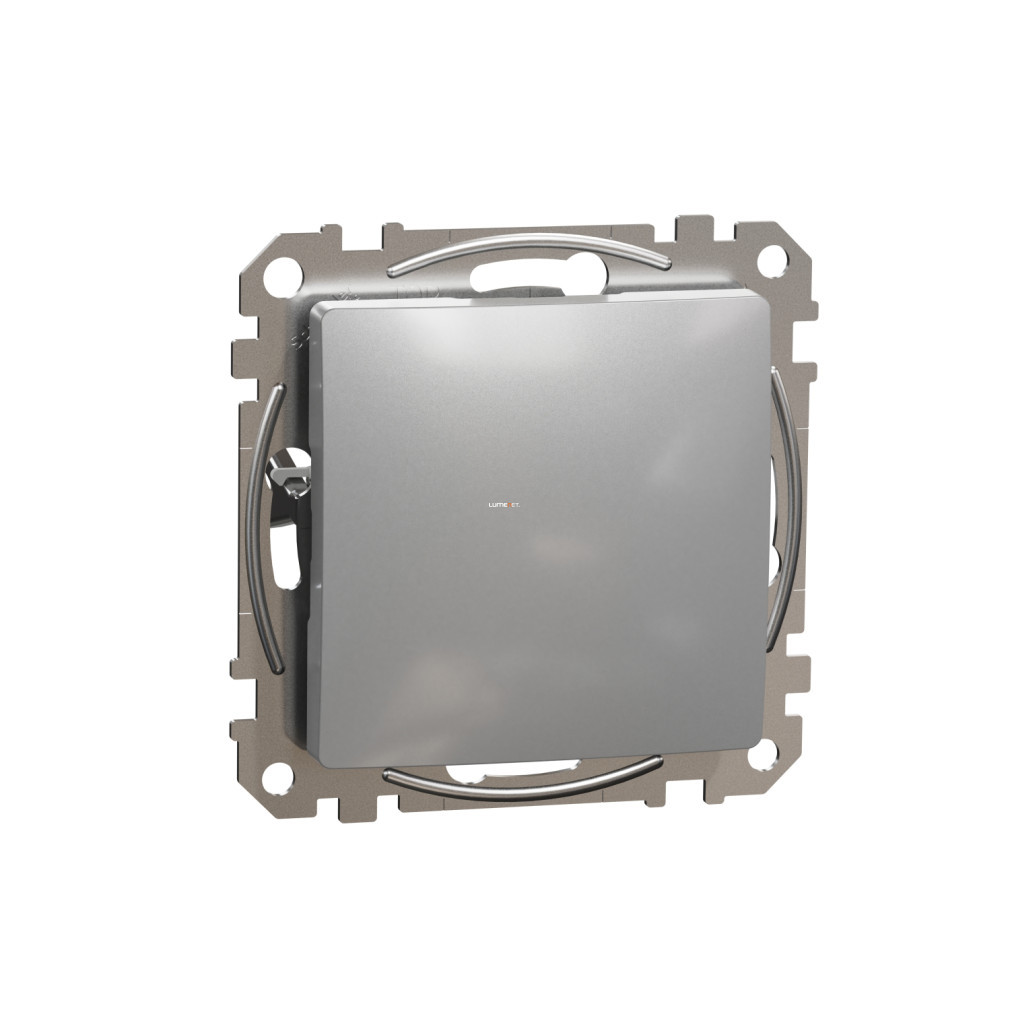 Capac orb Schneider Electric Sedna din aluminiu, cu suprafață mată stabilizată la UV, cu design încastrat, element de închidere estetic pentru cutii de montare SDD113904