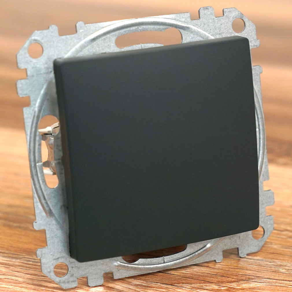 Schneider Sedna comutator unipolar, curacord, 10AX, (101), antracit (SDD114101)