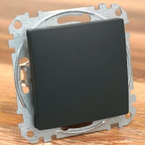   Schneider Electric Sedna Design & Elements - SDD114101 - Întrerupător unipolar, conexiune cu arc, 10AX, (101), antracit