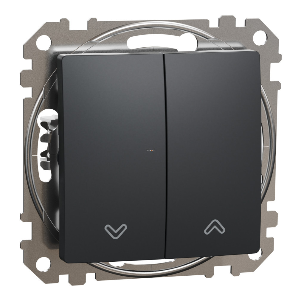 Schneider Sedna buton pentru rulouri, cu arc, 10AX, antracit (SDD114114)