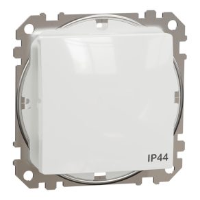   Schneider Electric Sedna Design & Elements - SDD211101 - Întrerupător unipolar, conexiune cu arc, 10AX, IP44, alb