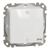 Schneider Electric Sedna Design & Elements - SDD211102 - Întrerupător bipolar, cu acționare prin arc, 10 A, IP44, alb
