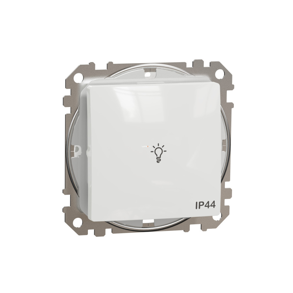 Schneider Sedna cu un singur pol, cu semnal luminos, curac, 10A, IP44, alb (SDD211132)
