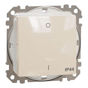   Schneider Electric Sedna Design & Elements - SDD212102 - Întrerupător bipolar, conexiune cu arc, 10AX, IP44, bej