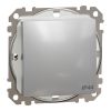Schneider Electric Sedna Design & Elements - SDD213101 - Întrerupător unipolar, conexiune cu arc, 10AX, IP44, aluminiu