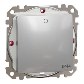   Schneider Electric Sedna Design & Elements - SDD213102 - Comutator bipolar, conexiune cu arc, 10AX, IP44, aluminiu