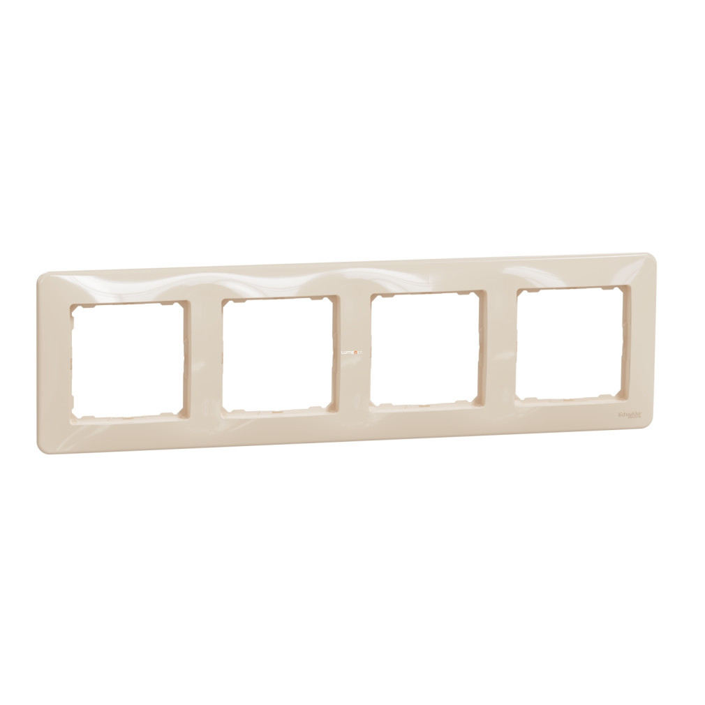Schneider Sedna Design cadru cvadruplu, universal, bej (SDD312804)