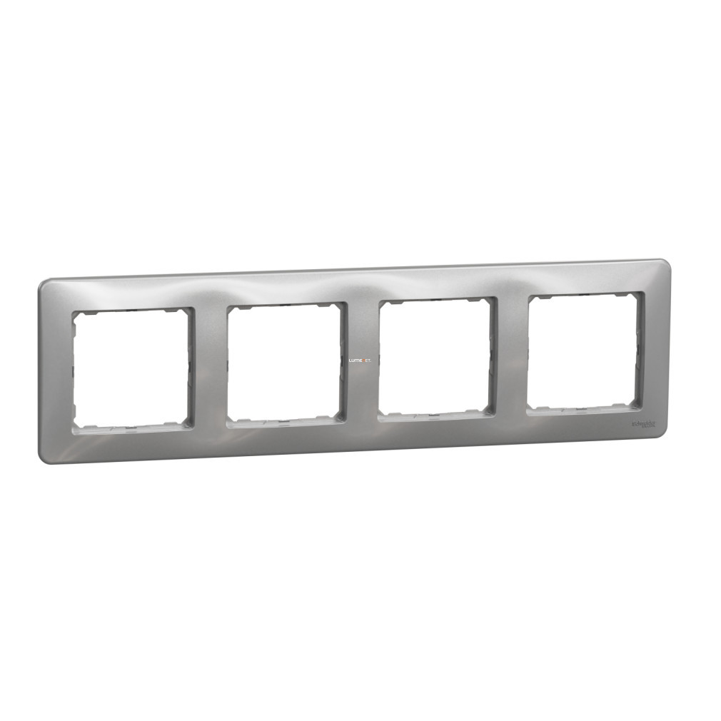 Schneider Sedna Design cadru cvadruplu, universal, aluminiu (SDD313804)