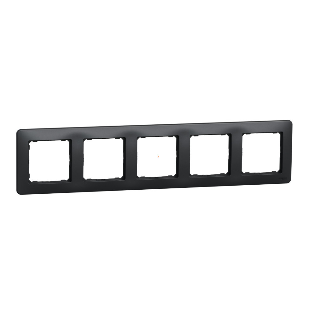 Schneider Electric Sedna Design cadru quintuplu de culoare antracit, pentru montare orizontală și verticală, suprafață mată, SDD314805