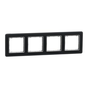   Schneider Electric Sedna Elements - SDD362804 - Cadru cvadruplu, universal, cuarț fumuriu