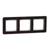 Rama triplă Schneider Sedna, universală, wenge (Elements)