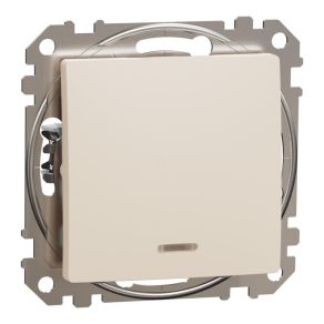   Schneider Electric Sedna Design & Elements - SDD112106N - Comutator, EF, 10AX, bej