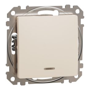   Schneider Electric Sedna Design & Elements - SDD112162N - Întrerupător bipolar, EF, 16AX, bej