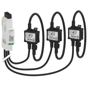   Schneider Electric PowerTag - A9MEM1590 - Contor de energie R200 3P/3PN cu cablu, compatibil cu transformatoare de curent Rogowski