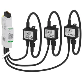   Schneider Electric PowerTag - A9MEM1591 - Contor de energie R600 3P/3PN cu cablu, compatibil cu transformatoare de curent Rogowski