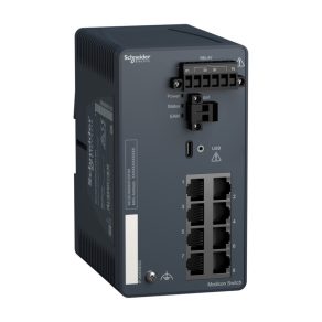   Schneider Electric ConneXium - Ethernet - MCSESM083F23F0H - Comutator Modicon, TCP/IP, gestionabil, 8TX, mediu dur