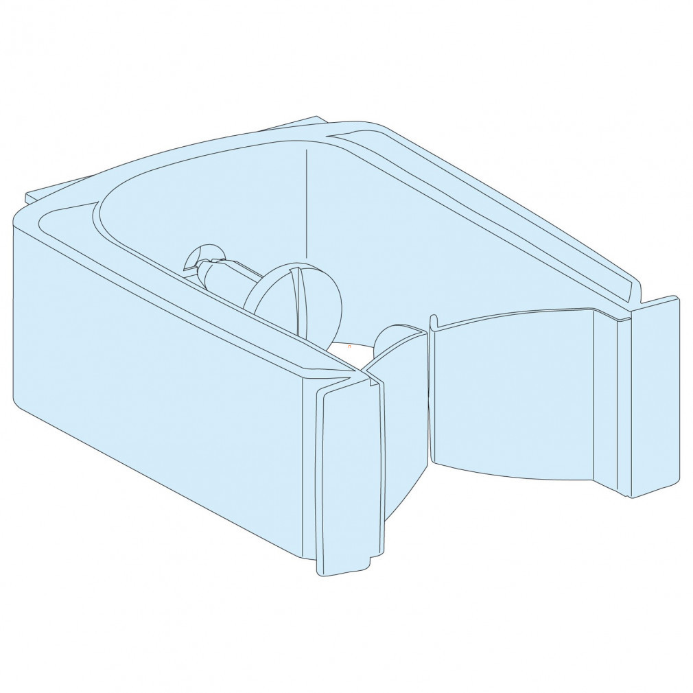Schneider Prisma SeT 12 bucăți cleme verticale pentru fixarea cablurilor LVS04262
