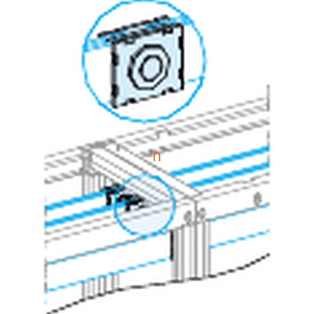 Prisma SeT Racord pentru șină orizontală 50/60 mm LVS04640 Schneider