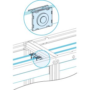   Schneider Electric PrismaSeT - LVS04640 - Conector pentru șină orizontală 50/60 mm