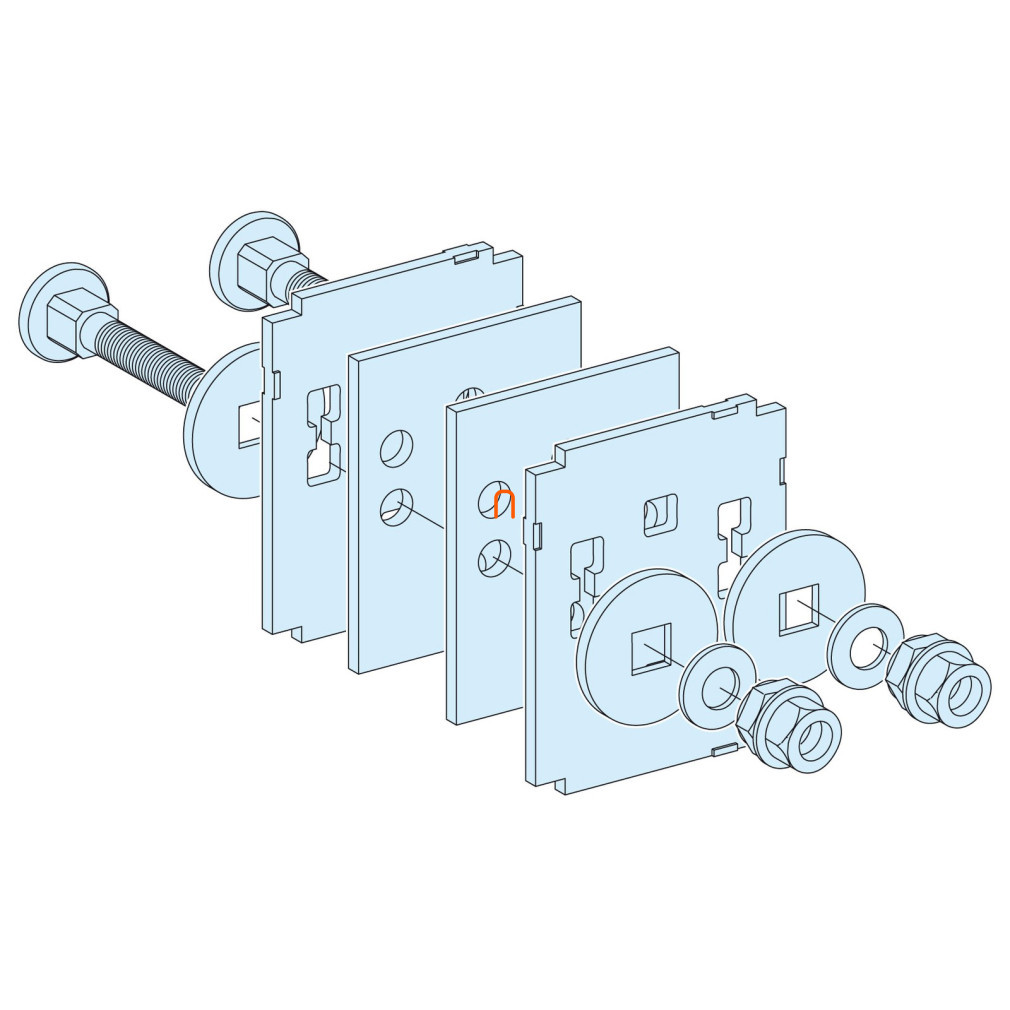Prisma SeT Conector pentru șină orizontală 80/100 mm LVS04641 Schneider