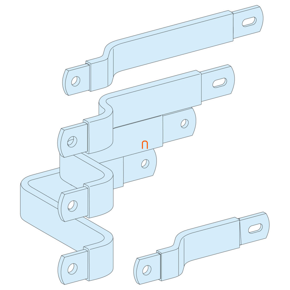 Prisma SeT 630A conector NS630, orizontal, fix, comutator cu braț basculant, 4P LVS04454 Schneider