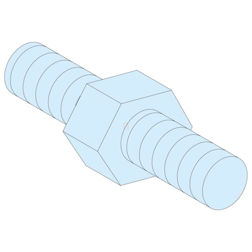 Prisma SeT 4 bucăți distanțier hexagonal M6 înălțime = 9 mm LVS03195 Schneider
